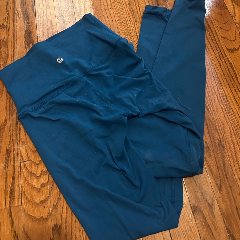Lululemon Athletica Blue Ultra High Rise Align Lined Leggings 31" Inseam Size 4
